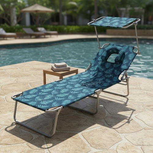 Folding sun lounger foldable - sun,