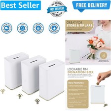 Pack white tin donation - of, 3