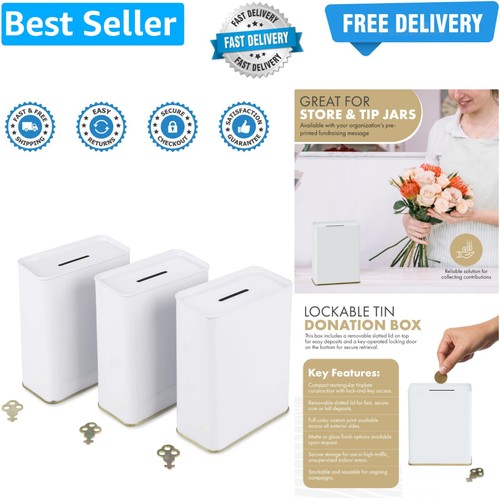 Pack white tin - of,