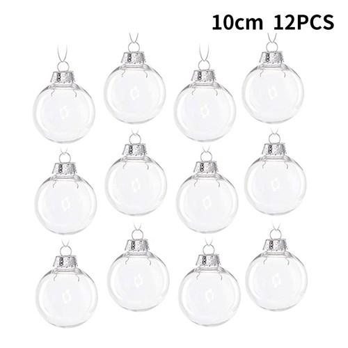 Clear round bauble - round, for