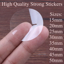 High Quality Clear Glossy Round Stickers Sticky Tape Discs Labels Seals Sealing