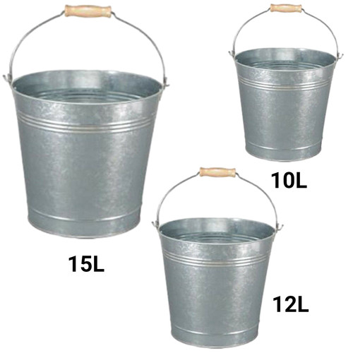 Galvanised metal bucket handle - galvanised,