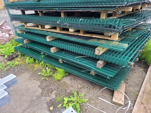 Used metal steel - used, fencing