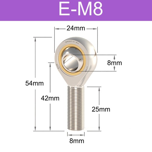 Male rod end bearing rose - rod,