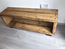 TV stand Chunky Rustic Side