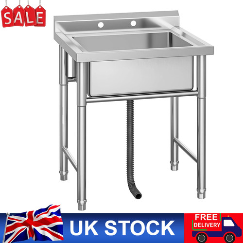 Stainless steel utility - steel, sink