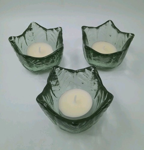 Aqua glass leaf design - glass,