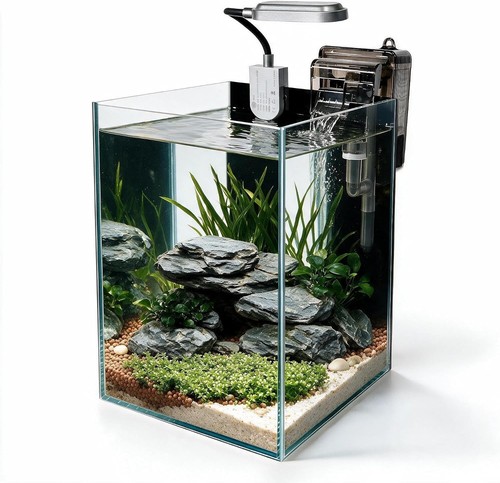 Elegant fish tank nano - fish,