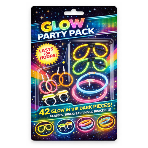 Glow sticks 42pc party pack - 42pc,