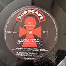 VG+ A Guy Called Gerald – FX / Eyes Of Sorrow,  Rare 1989 12" Vinyl Original