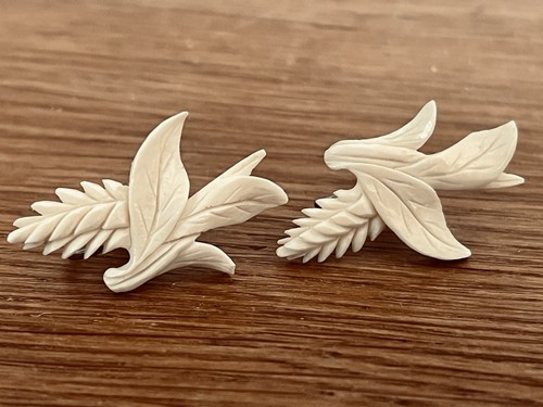 Vintage celluloid screw back - celluloid,