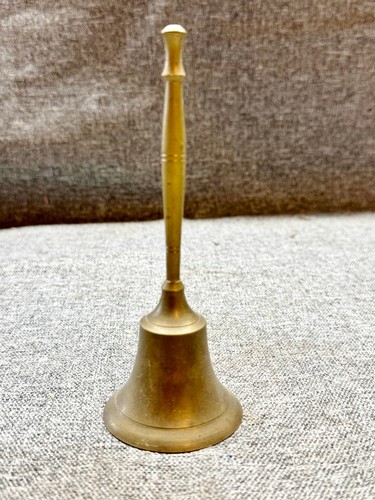 Vintage brass handbell - vintage,