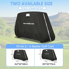 Waterproof Golf Cart Buggy Cover Rain Dust UV Snow Wind All Weather Protection