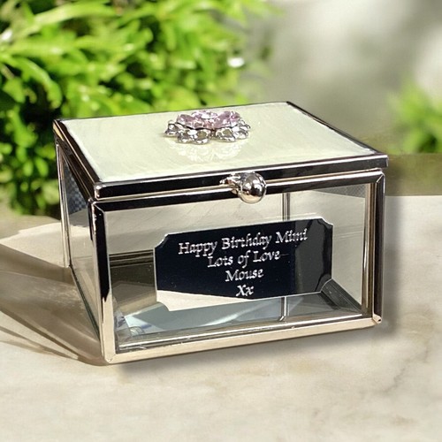 Personalised flower trinket - personalised,