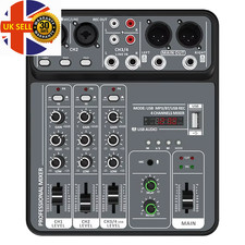 4 Channel Audio Mixer 48V