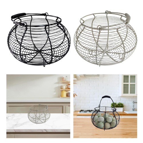 Wire egg basket farmhouse - wire,