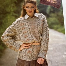 Gorgeous Retro Motif Sweater