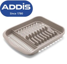 Addis Large Dish Drainer Kitchen Sink Cutlery Plate Rack Holder Plastic Utensils