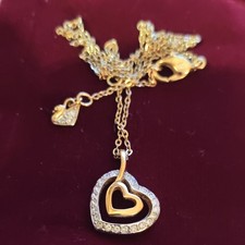 SWAROVSKI  Heart gold plated Necklace  5628657 New❤️? Signed. comes with bag.