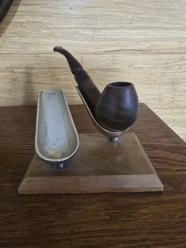 Vintage brass wood tobacco - vintage, &