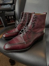 Gaziano And Girling Thorpe MTO Boots In Leather And Suede. Hardly Worn Size 10