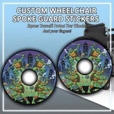 Wheelchair Spoke Guard Sticker