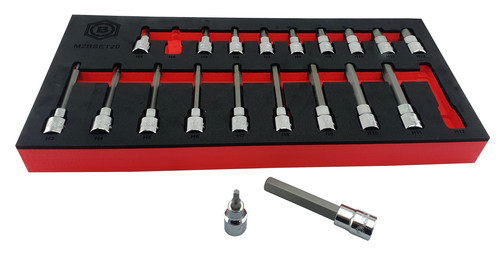 Britool hallmark 20pc hex - britool, 3/8"