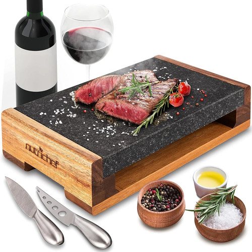 Nutrichef steak stone - stone,, grill
