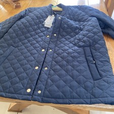 Tommy Hilfiger Women's Navy Quilted Jacket Size L