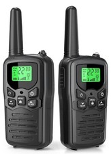 Long Range Walkie Talkies, Two Way Radio Handheld 8 Channels, VOX LED Flashlight