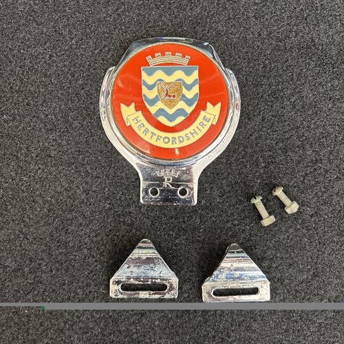 Hertfordshire chrome badge - hertfordshire,