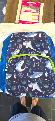 Kids blue green shark - kids,