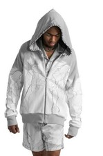 MJB Single hoodie lightning - Grey and White - Large size Brand new