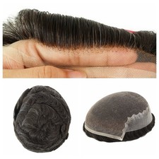Mens Toupee Human Hair System
