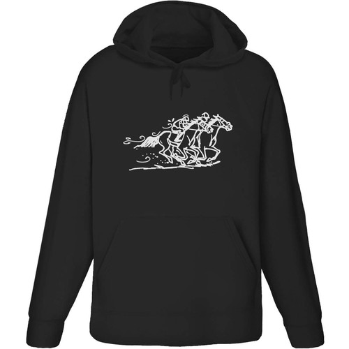 Horse racing adult hoodie - racing',
