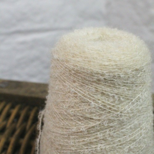 600g ecru mohair loop wool - 600g,