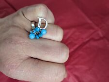 dior ring silver And Turqouise 60mm. Very Good Condition