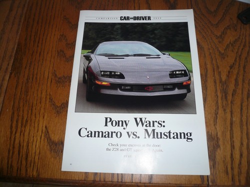 Chevrolet camaro ford - camaro, vs.