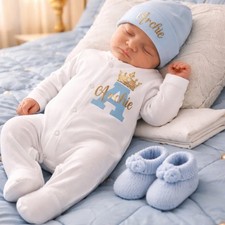 NEWBORN baby babygrow hat