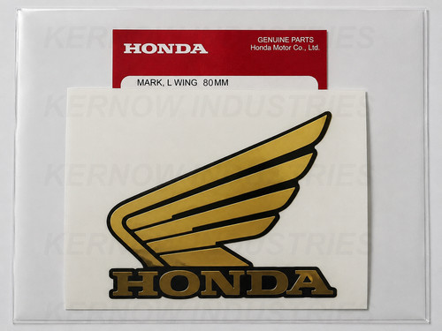 Honda wing vinyl decal - vinyl, pair