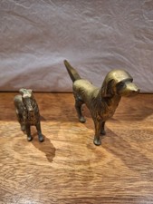 Vintage Brass Small Dog