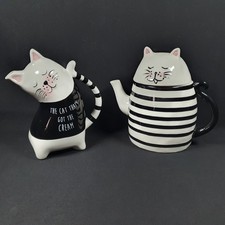 Earthware Ceramic Cat Themed