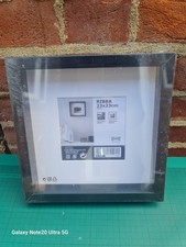 IKEA Ribba Black Frame 23cm x23cm.inside pic 13x13cm .brand new and sealed