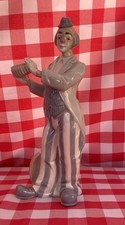 Miquel Requena Clown Porcelain Figurine Clown Playing Accordion Vintage