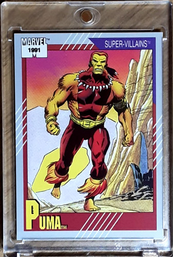 1991 marvel card - marvel, puma