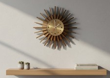 Starburst Vintage Clock Fully Working Good Condition