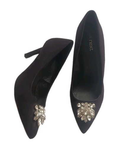 Ladies next black faux suede - next,