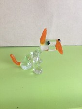 Pirelli Glass Sitting Scottie Dog Figure,Scottie Dog Ornament,Scottish Terrier