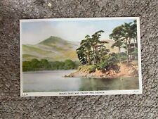 Vintage Chadwick Studios Postcard Cumbria Friar’s Crag Causey Pike Lake District