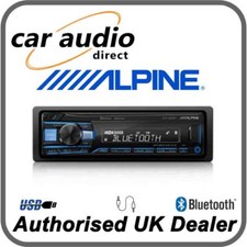 Alpine UTE-200BT - Mechless Bluetooth MP3 FLAC USB AUX Car Stereo RDS Tuner